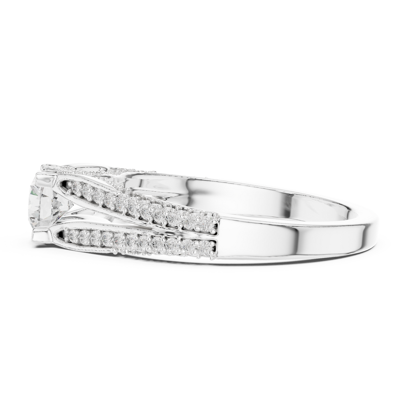 Ladies Ring LR-0327@7 - White Gold - Image