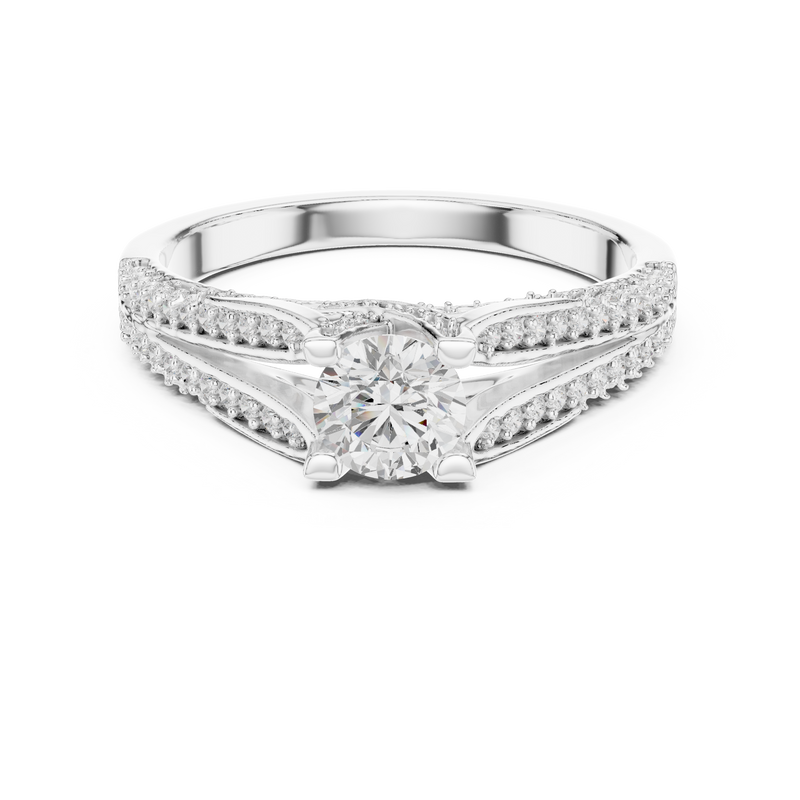 Ladies Ring LR-0327@7 - White Gold - Image