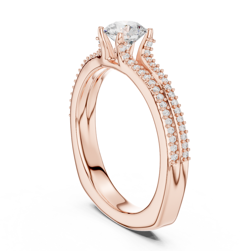 Ladies Ring LR-0330@7 - Rose Gold - Image
