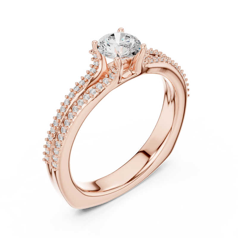 Ladies Ring LR-0330@7 - Rose Gold - Image