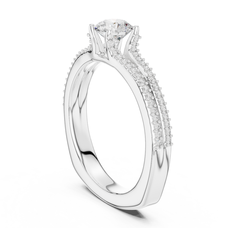 Ladies Ring LR-0330@7 - White Gold - Image