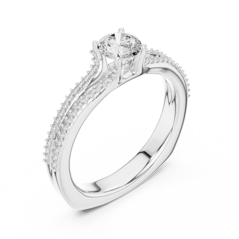 Ladies Ring LR-0330@7 - White Gold - Image