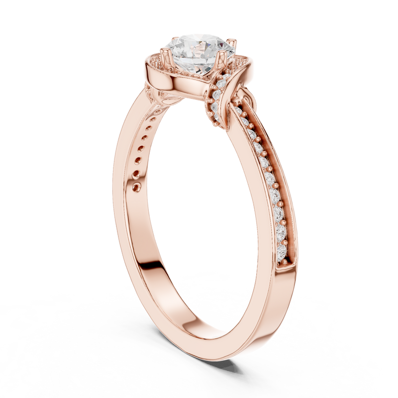 Ladies Ring LR-0332@7 - Rose Gold - Image