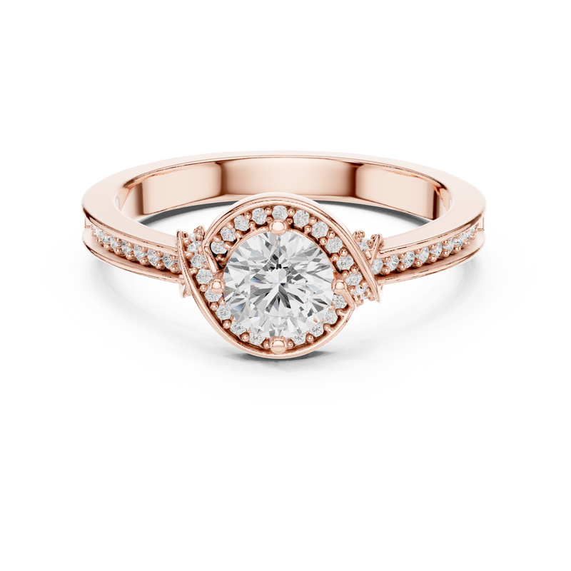 Ladies Ring LR-0332@7 - Rose Gold - Image