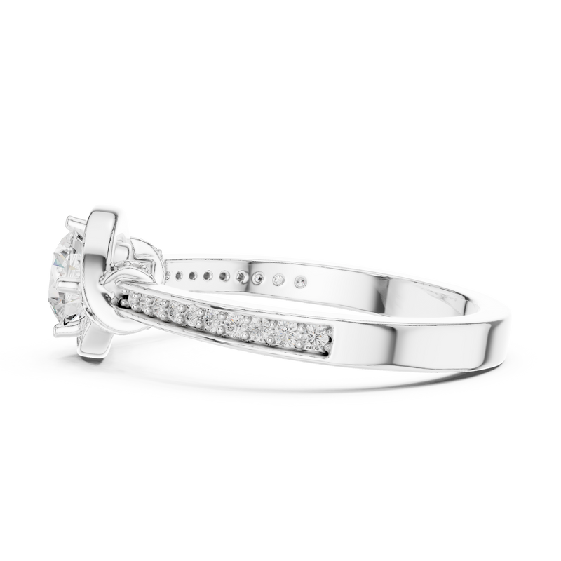 Ladies Ring LR-0332@7 - White Gold - Image
