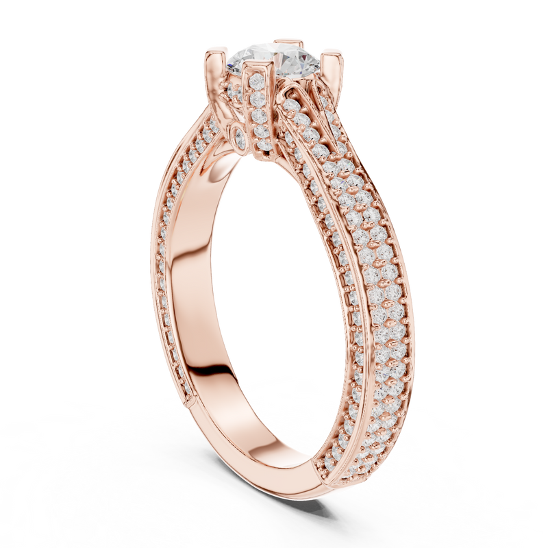 Ladies Ring LR-0334@7 - Rose Gold - Image