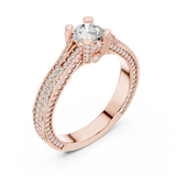 Ladies Ring LR-0334@7 - Rose Gold - Image