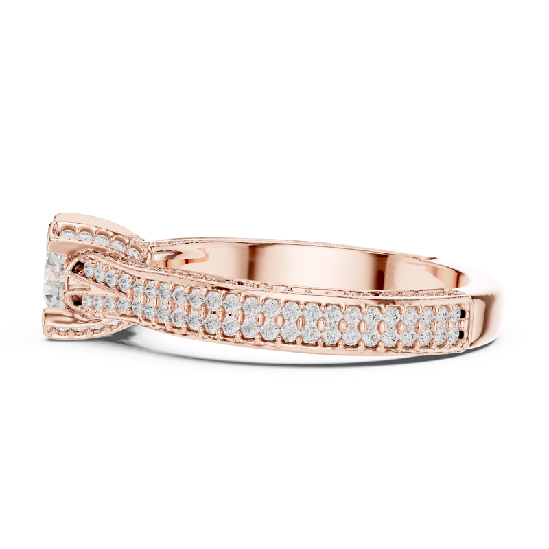 Ladies Ring LR-0334@7 - Rose Gold - Image