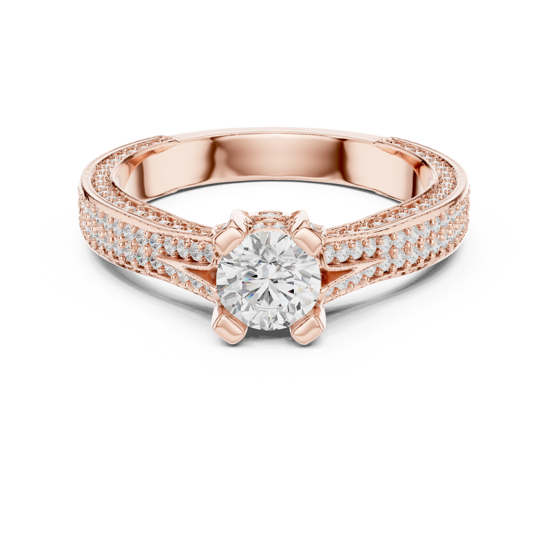Ladies Ring LR-0334@7 - Rose Gold - Image