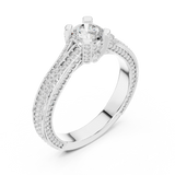 Ladies Ring LR-0334@7 - White Gold - Image