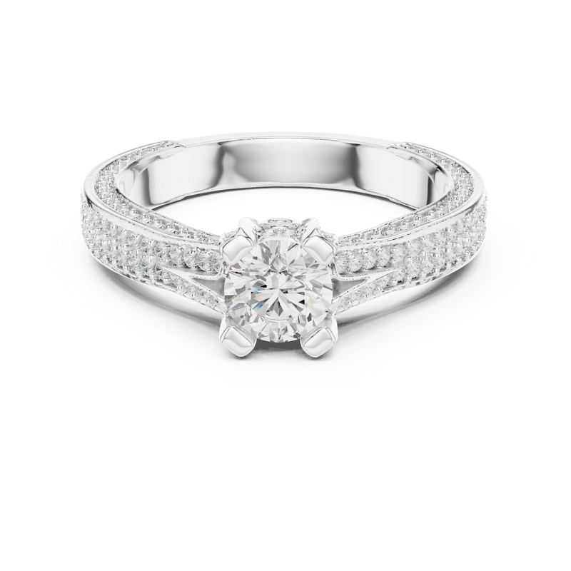 Ladies Ring LR-0334@7 - White Gold - Image