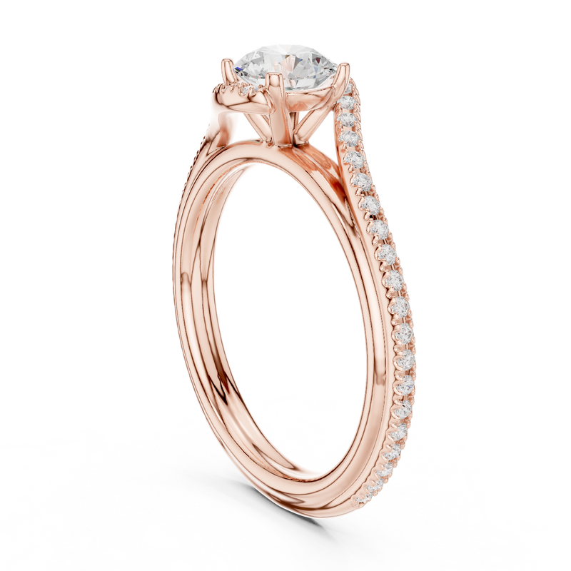 Ladies Ring LR-0336@7 - Rose Gold - Image