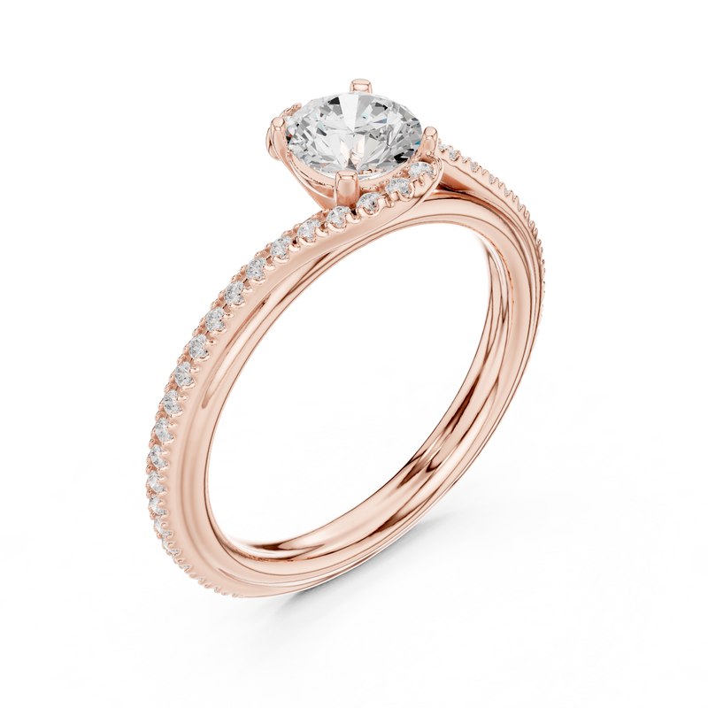 Ladies Ring LR-0336@7 - Rose Gold - Image