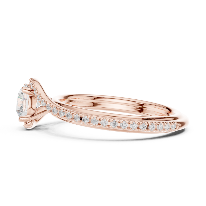 Ladies Ring LR-0336@7 - Rose Gold - Image