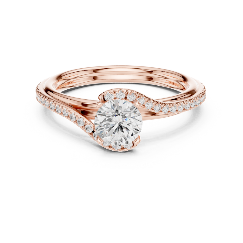 Ladies Ring LR-0336@7 - Rose Gold - Image