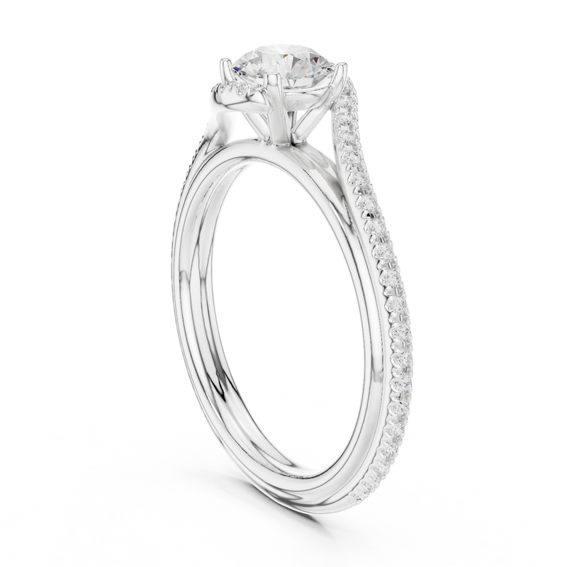 Ladies Ring LR-0336@7 - White Gold - Image