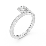 Ladies Ring LR-0336@7 - White Gold - Image