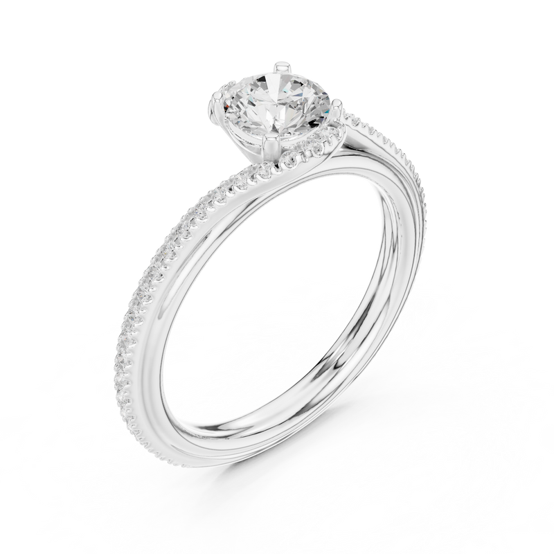 Ladies Ring LR-0336@7 - White Gold - Image
