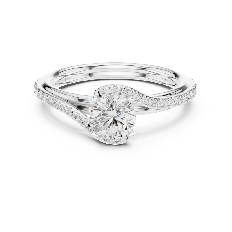 Ladies Ring LR-0336@7 - White Gold - Image