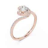 Ladies Ring LR-0338@7 - Rose Gold - Image