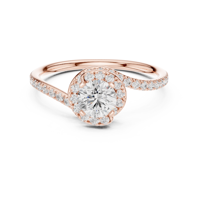 Ladies Ring LR-0338@7 - Rose Gold - Image