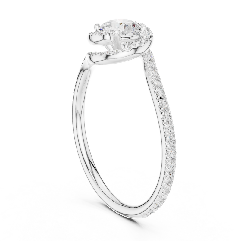 Ladies Ring LR-0338@7 - White Gold - Image