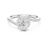 Ladies Ring LR-0338@7 - White Gold - Image