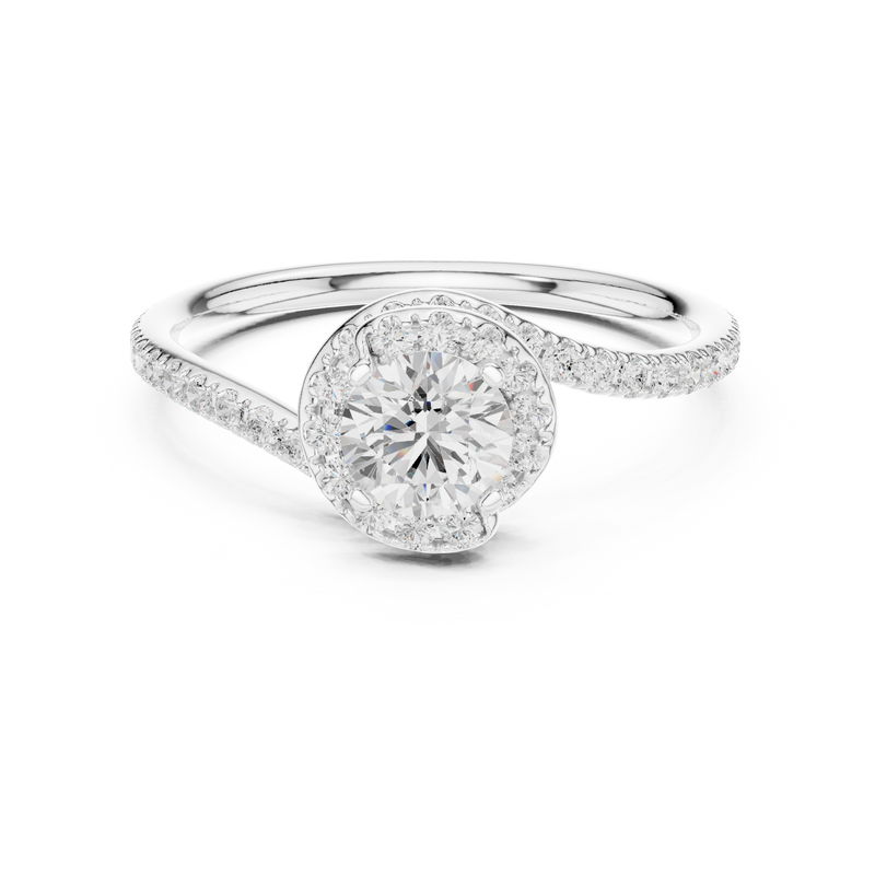 Ladies Ring LR-0338@7 - White Gold - Image