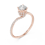 Ladies Ring LR-0341@7 - Rose Gold - Image