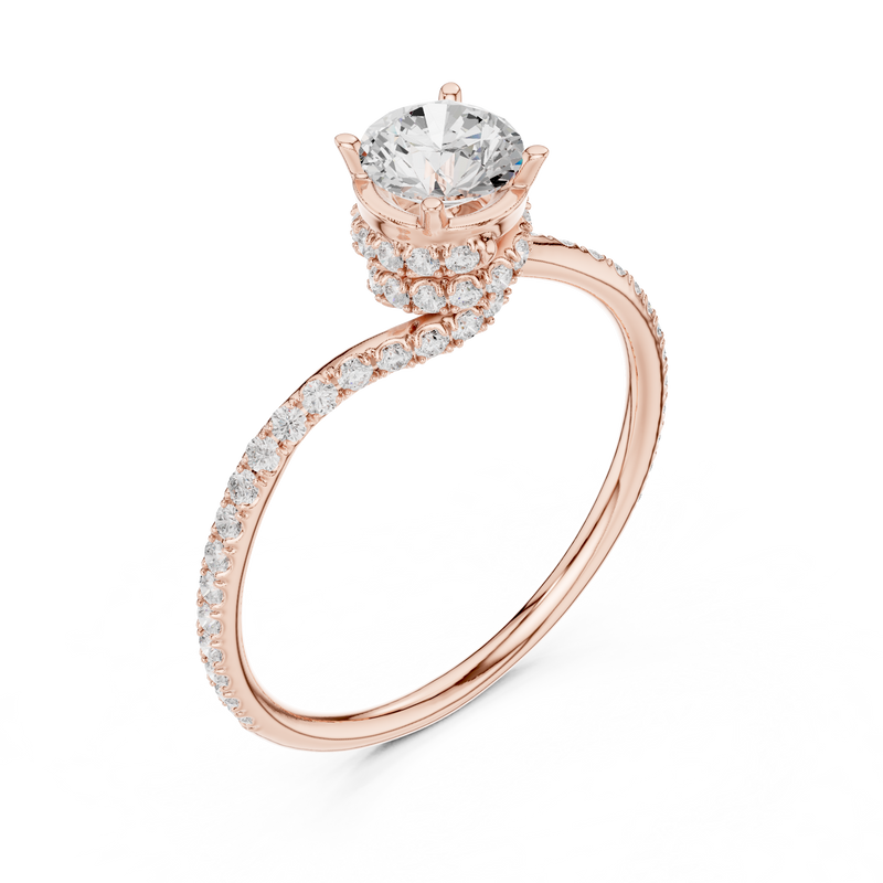 Ladies Ring LR-0341@7 - Rose Gold - Image