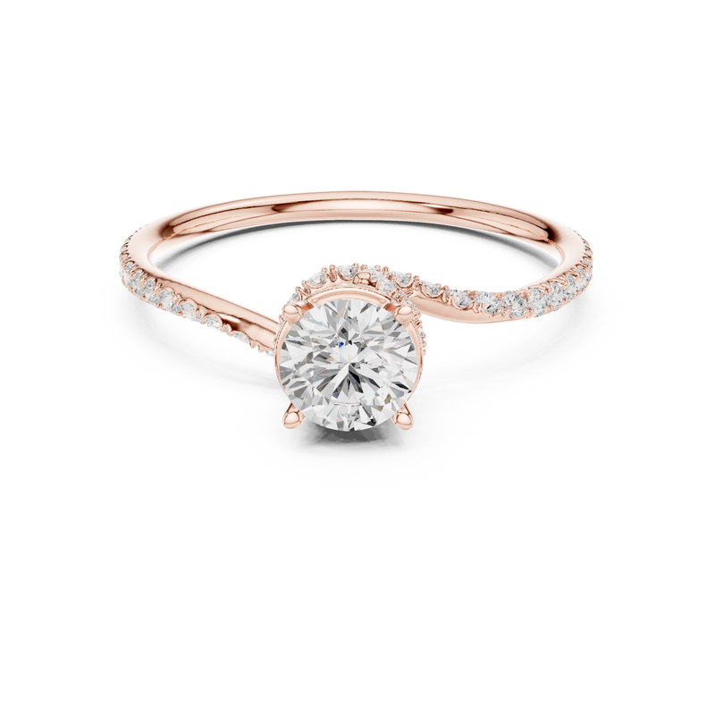 Ladies Ring LR-0341@7 - Rose Gold - Image