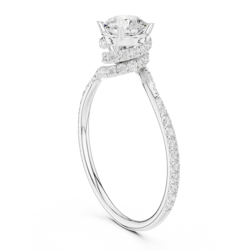 Ladies Ring LR-0341@7 - White Gold - Image