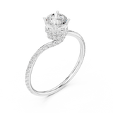 Ladies Ring LR-0341@7 - White Gold - Image