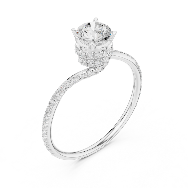 Ladies Ring LR-0341@7 - White Gold - Image