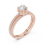 Ladies Ring LR-0342@7 - Rose Gold - Image