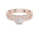 Ladies Ring LR-0342@7 - Rose Gold - Image