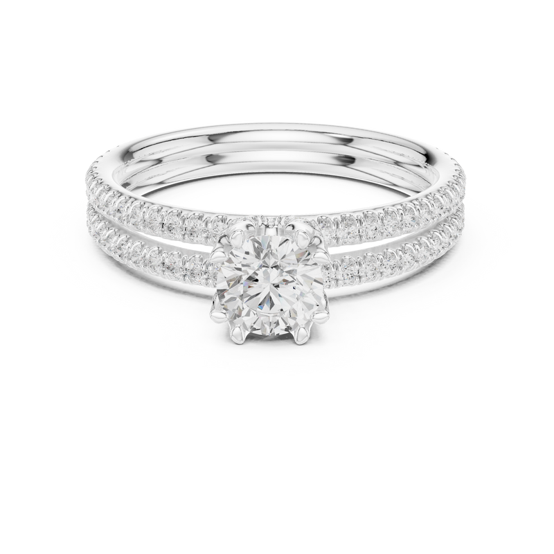 Ladies Ring LR-0342@7 - White Gold - Image