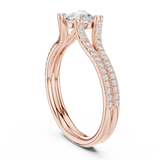 Ladies Ring LR-0343@7 - Rose Gold - Image