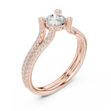 Ladies Ring LR-0343@7 - Rose Gold - Image