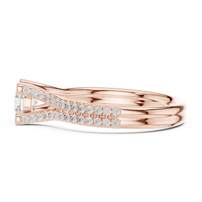 Ladies Ring LR-0343@7 - Rose Gold - Image