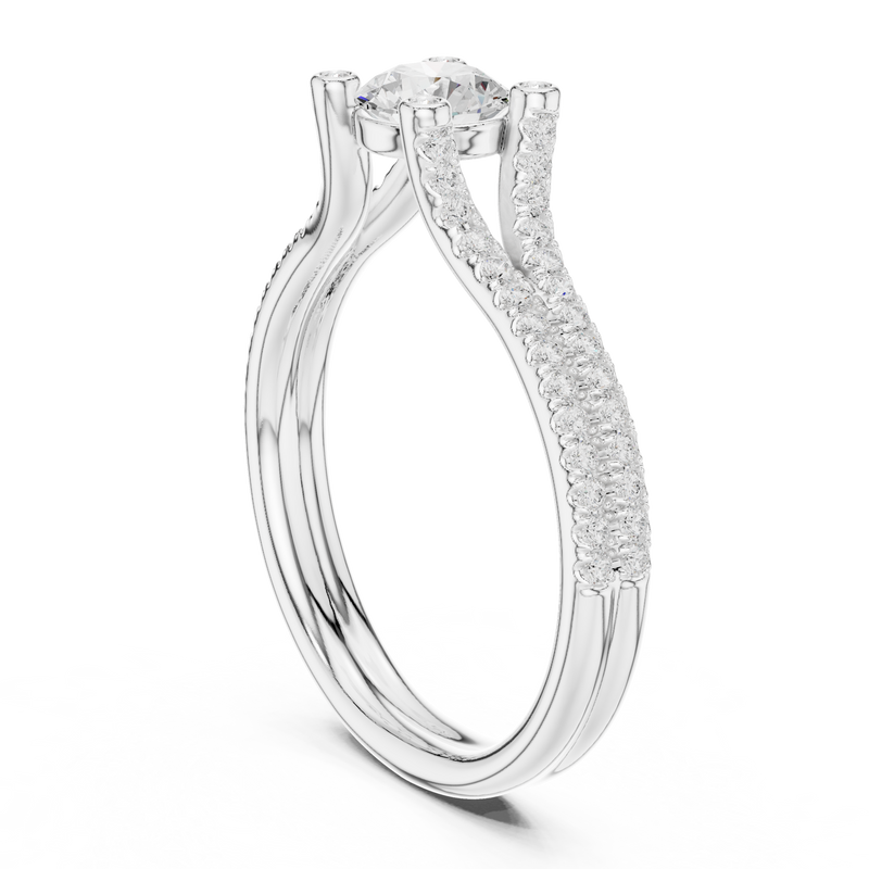 Ladies Ring LR-0343@7 - White Gold - Image