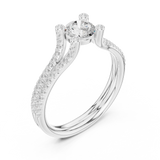 Ladies Ring LR-0343@7 - White Gold - Image