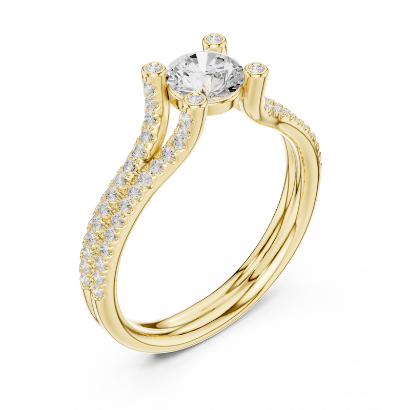 Ladies Ring LR-0343@7 - Yellow Gold - Image