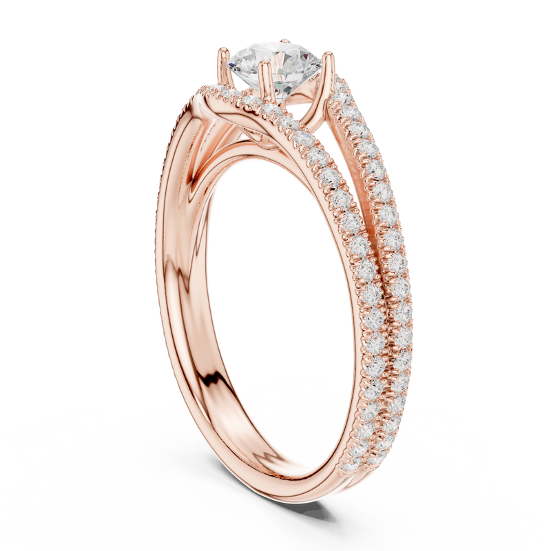 Ladies Ring LR-0345@7 - Rose Gold - Image