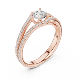 Ladies Ring LR-0345@7 - Rose Gold - Image