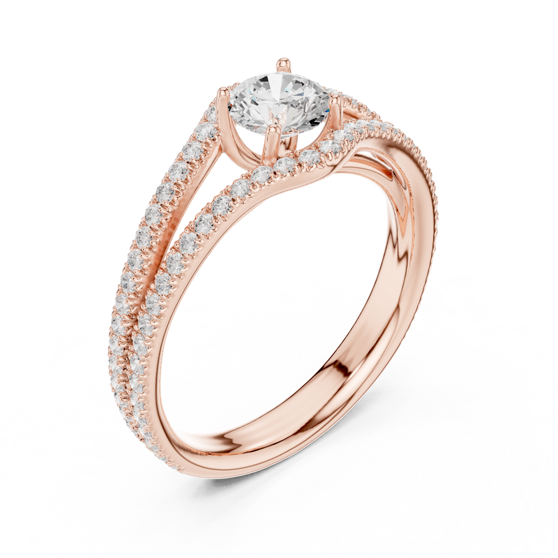 Ladies Ring LR-0345@7 - Rose Gold - Image