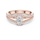 Ladies Ring LR-0345@7 - Rose Gold - Image
