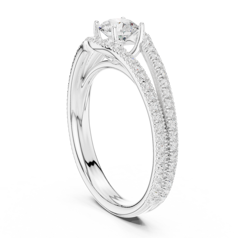 Ladies Ring LR-0345@7 - White Gold - Image