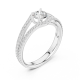 Ladies Ring LR-0345@7 - White Gold - Image