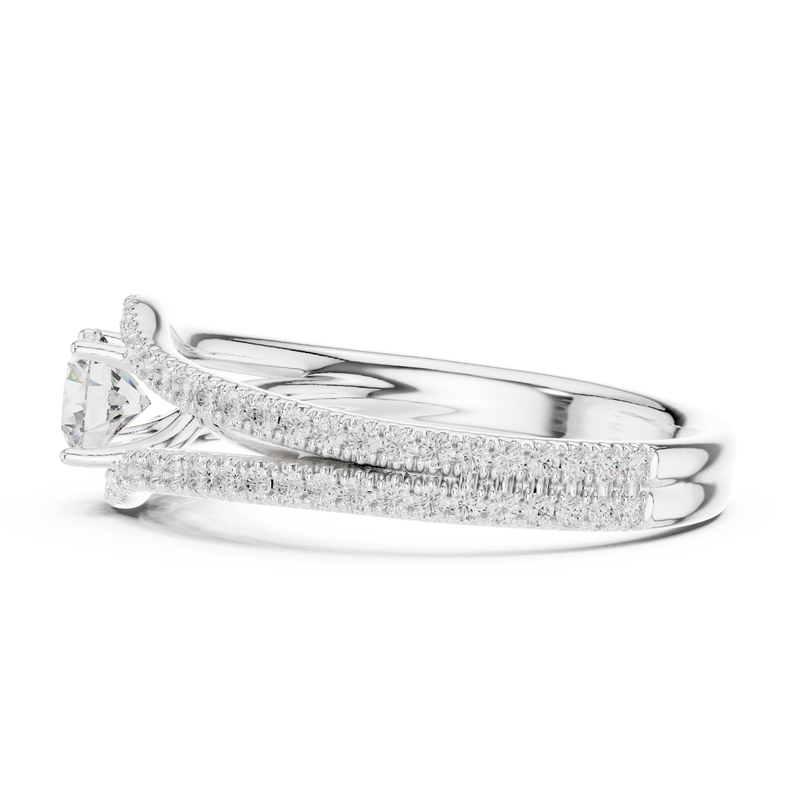Ladies Ring LR-0345@7 - White Gold - Image